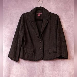 Willi Smith Black Blazer size 14